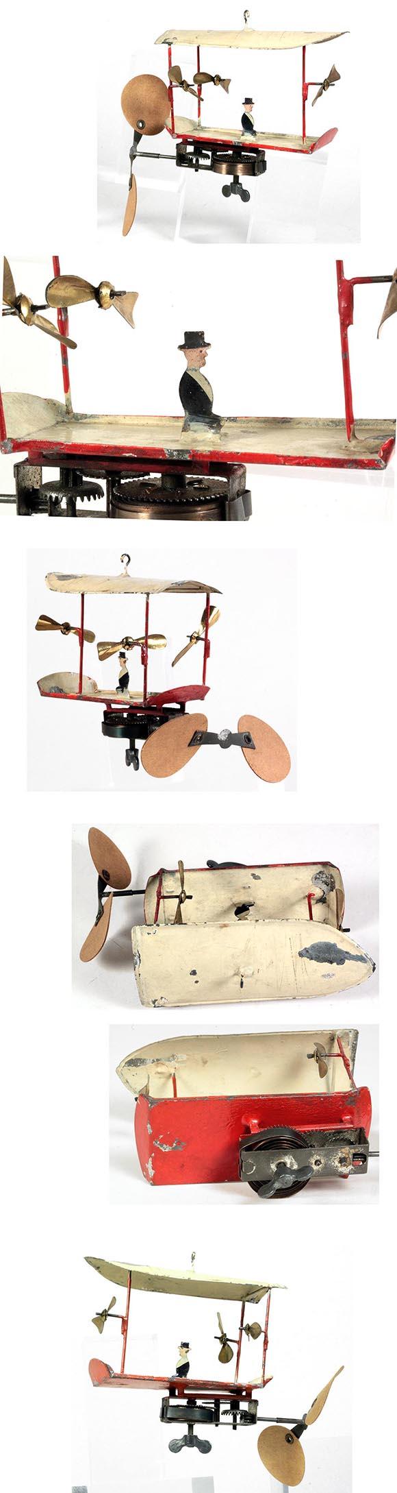 c.1909 Louis Mougin, Clockwork Fantasy Flying Machine
